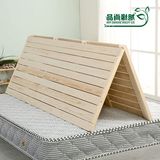 折叠实木床板1.5米加宽单人双人排骨架1.8松木榻榻米硬床架可定做