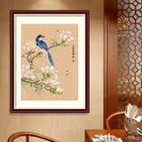 春天十字绣花鸟小幅系列喜鹊竖版玄关客厅卧室花卉中国风十字绣画