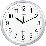 TIMESS挂钟客厅创意静音钟表12英寸时尚现代简约石英钟卧室挂表