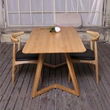 北欧纯实木餐桌椅原木进口白橡木餐厅家具简约现代创意特价
