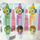 韩国进口正品 小企鹅PORORO 宝宝 儿童牙膏/水果 菠萝 哈密瓜 90g