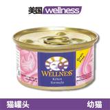【猫用品专卖】美国Wellness无谷猫罐 幼猫鸡肉配方 85g 粉