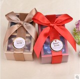 费列罗巧克力盒装2粒装进口透明磨砂喜糖盒婚庆喜糖成品含糖盒装