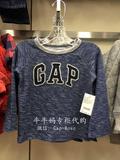 Gap正品专柜代购儿童针织衫454362幼儿新款徽标套头针织上衣 童装