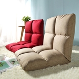 木优加厚懒人沙发 日式简约现代叠榻榻米 可拆洗单人床上靠背椅