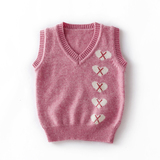 2015新款儿童羊绒背心女童马甲宝宝韩版V领套头毛衣针织背心加厚