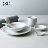 DXC酒店摆台餐具创意餐厅包厢摆台套装日韩式饭店陶瓷碗碟套装