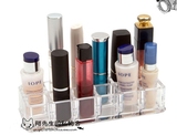 韩国进口亚克力化妆品收纳盒 透明多格口红座唇膏架指甲油整理盒
