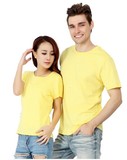 男女情侣装短袖圆领短袖休闲直筒纯色空白T恤打底衫高端品质修身