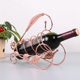 YAH欧式红酒架摆件创意铁艺时尚红酒瓶架葡萄酒架酒具酒柜展示架