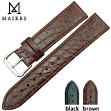 MAIKES 表带 真皮 男女适用于CK 柔软牛皮手表带 超薄表链
