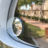汽车后视镜倒车小圆镜高清无边360度可调盲点广角凸镜玻璃反光镜