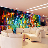 定制欧式复古油画墙纸3d大型壁画个性餐厅客厅背景墙艺术定做壁纸