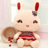 小俏妞2016PP棉国产公仔儿童白兔裙子小兔子布娃娃兔美美毛绒玩具