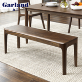 加兰新款日式长条凳纯实木凳子胡桃色床尾凳简约餐厅家具餐凳