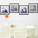 地中海有框画装饰画挂画壁画客厅沙发餐厅简约现代办公室美式油画