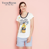 预售.Teenie Weenie小熊2016商场夏季新品女装印花T恤TTRW62401E