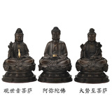 纯铜弥勒佛摆件一团和气佛像佛祖铜装饰品摆件