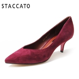STACCATO/思加图2015年秋专柜同款羊绒皮女单鞋A8101CQ5专柜2