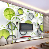 3d现代风格中式简约新中式柱子个性竹林背景墙壁纸壁画无纺布无缝