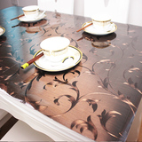 包邮定制餐桌垫pvc软质玻璃桌布防水防油透明磨砂茶几垫耐温耐磨