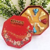 新品婚礼糖盒好时kisses巧克力马口铁8粒12粒好时结婚喜糖铁盒装