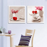 迪川餐厅挂画有框画现代简约客厅装饰画沙发背景墙画壁画水果装饰