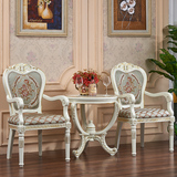 欧式实木桌椅三件套阳台茶几椅室内休闲桌椅组合洽谈桌椅咖啡桌椅