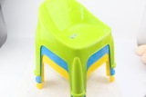 加厚防滑男女宝宝塑料靠背椅子儿童卡通小孩幼儿园小板凳