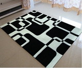 ad欧式裁剪锁边尺寸可定做 正方形地毯书房高档编织 混纺