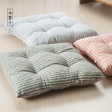 【木苍子】日式棉麻简约坐垫 榻榻米坐垫 防滑椅垫 沙发垫靠垫