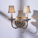 新古典壁灯陶瓷复古全铜灯饰客厅卧室床头走廊楼梯过道走廊灯具
