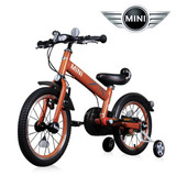 韩国代购直邮BMW宝马MINI儿童三轮车16寸4-8岁带辅助轮宝宝自行车