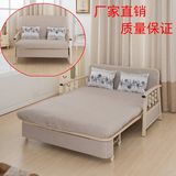 现代小户型1.2米多功能两用1.5双人1米单人布艺可拆洗折叠沙发床