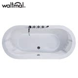沃特玛 浴缸 亚克力独立式 欧式浴缸 成人浴盆1.5米1.7米1.8米
