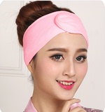 韩国可爱魔术贴美容院包头巾束发巾洗脸化妆洗漱束发带面膜用发带