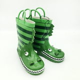 外贸原单美国儿童雨鞋天然橡胶防滑男童宝宝卡通鳄鱼动物款雨鞋