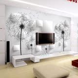 蒲公英墙布简约现代3d墙纸卧室电视背景墙壁纸客厅定制做壁画欧式