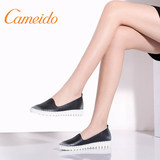Cameido/卡美多2016夏季新款单鞋超轻低帮乐福鞋圆头平底鞋女