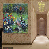 纯手绘雷诺阿油画无框画画芯世界名画印象风景客厅酒店会所壁画