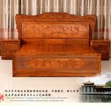 【景缘红木】刺猬紫檀 明清古典大床 现代中式，欧式，带床头柜