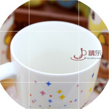 轻松熊创意陶瓷杯子带盖带勺超大容量马克杯咖啡杯可爱大水杯