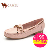 Camel/骆驼女鞋 休闲浅口平跟女单鞋 平底套脚舒适懒人鞋 妈妈鞋