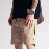 FLOAT U-LINE 卡其透气拉孔运动休闲口袋裤夏季短裤原创潮牌设计