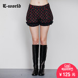 E－World/衣－我的春秋女装新品短裤 淑女装加厚休闲短裤U4105
