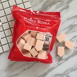 日本代购rosy rosa海绵粉扑 干湿两用 上粉底遮瑕 30个