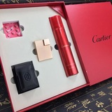 【Cartier打火机】卡地亚高档套装木盒定制全套发行四件套玫瑰金