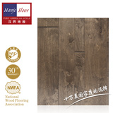 汉界科威款实木复合地板357英寸仿古美式地板出口环保地热地板