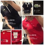 美国代购 正品直邮Lacoste 法国鳄鱼 专柜 限量版女士短袖T恤