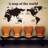 特价促销欧式 世界地图墙贴 沙发电视背景 办公室 公司企业形象墙